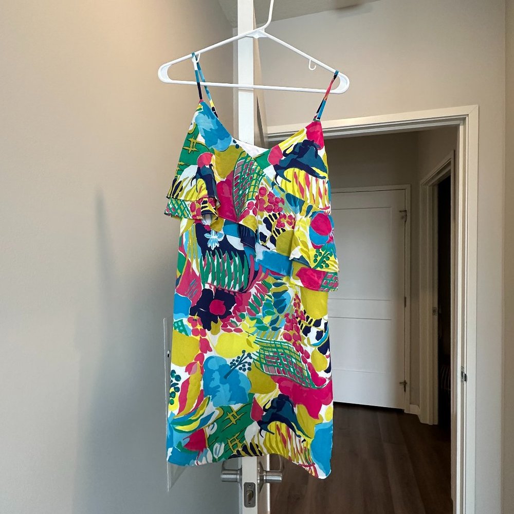 Floral J.Crew Thin Strap Dress